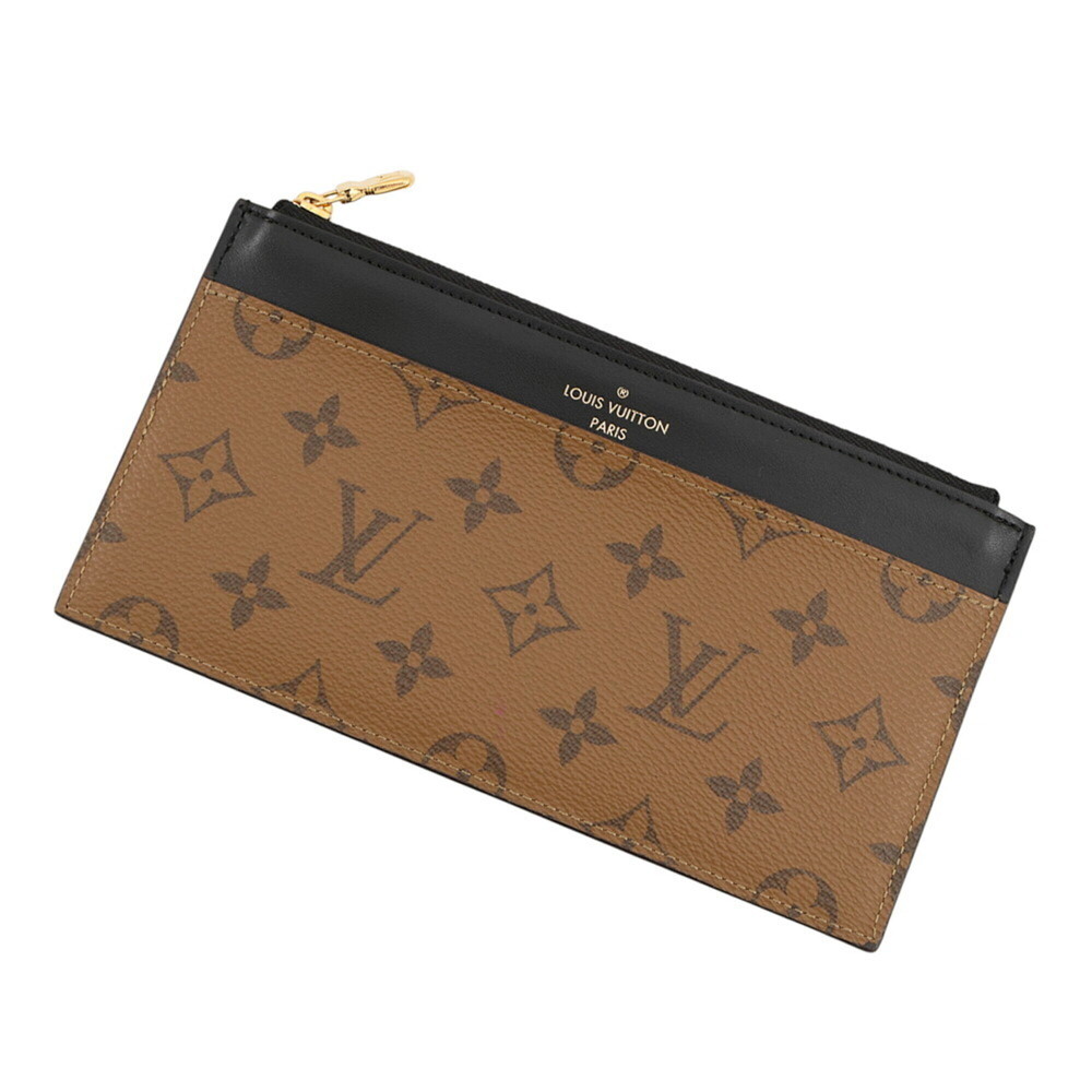 Louis Vuitton Monogram Reverse Purse M80390 LOUIS VUITTON Black Wallet Women'...